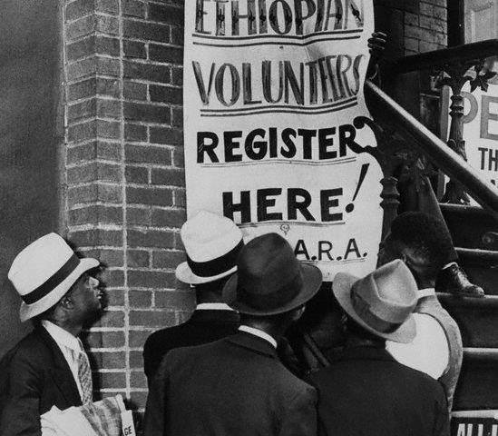 Hands off Ethiopia - African American mobilization